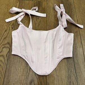 Forever 21 Light Pink Corset Bra